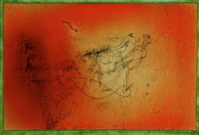 Pferd und Mann von Paul Klee